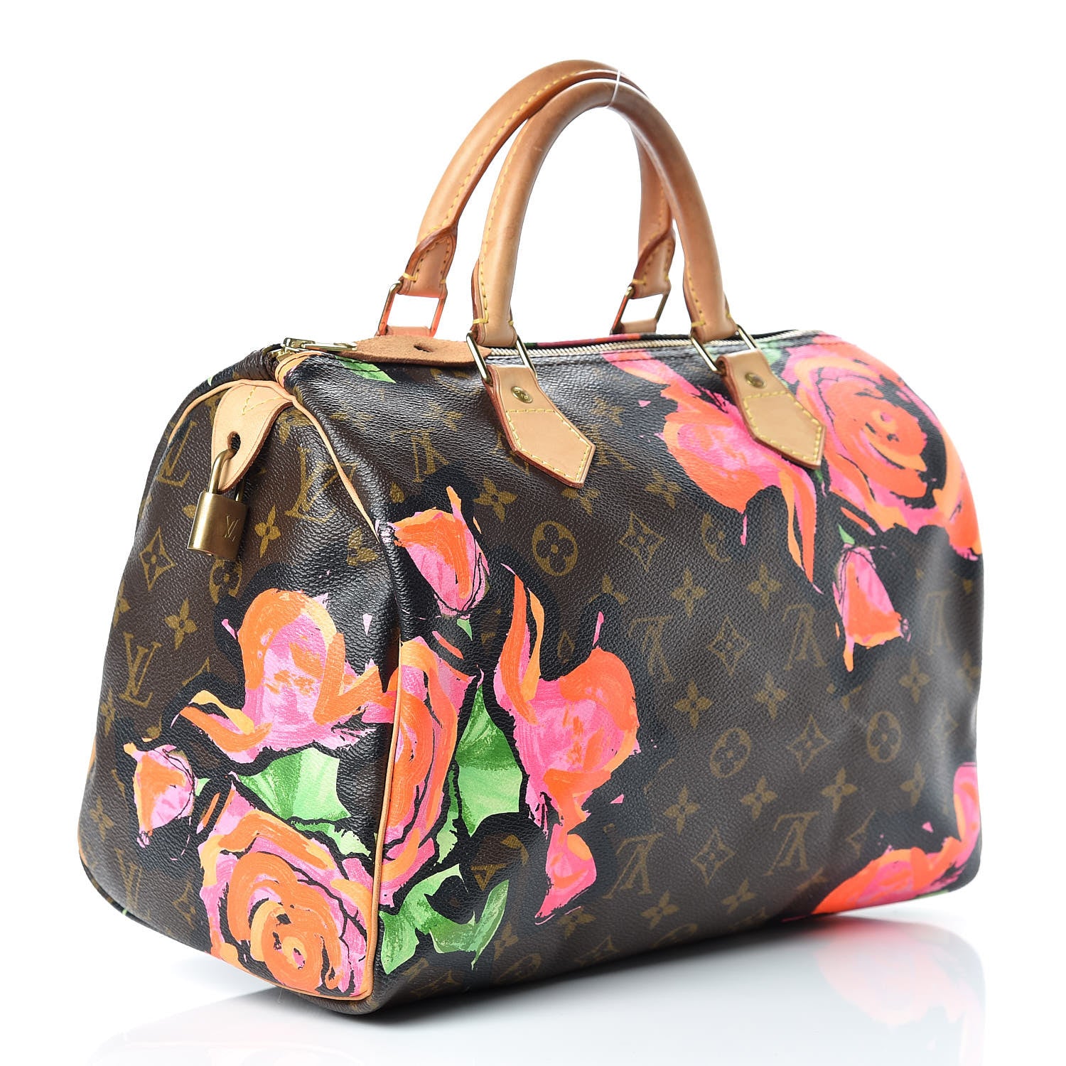 Louis Vuitton Monogram Roses Speedy 30 3 of 15
