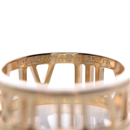 Tiffany 18K Yellow Gold Atlas Open Ring 4.5 3 of 4