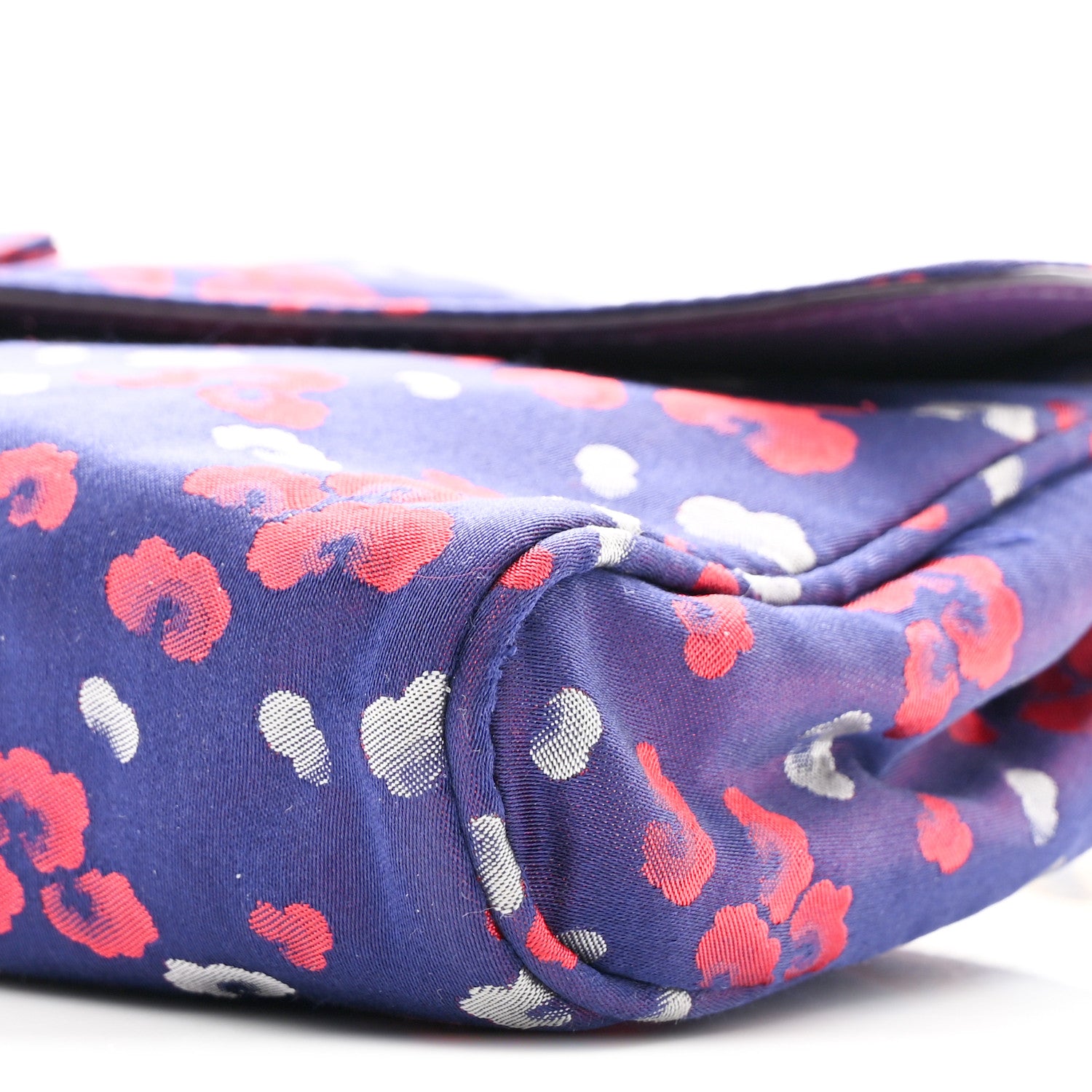 Prada Tessuto Nylon Lurex Embroidered Flap Viola 10 of 13