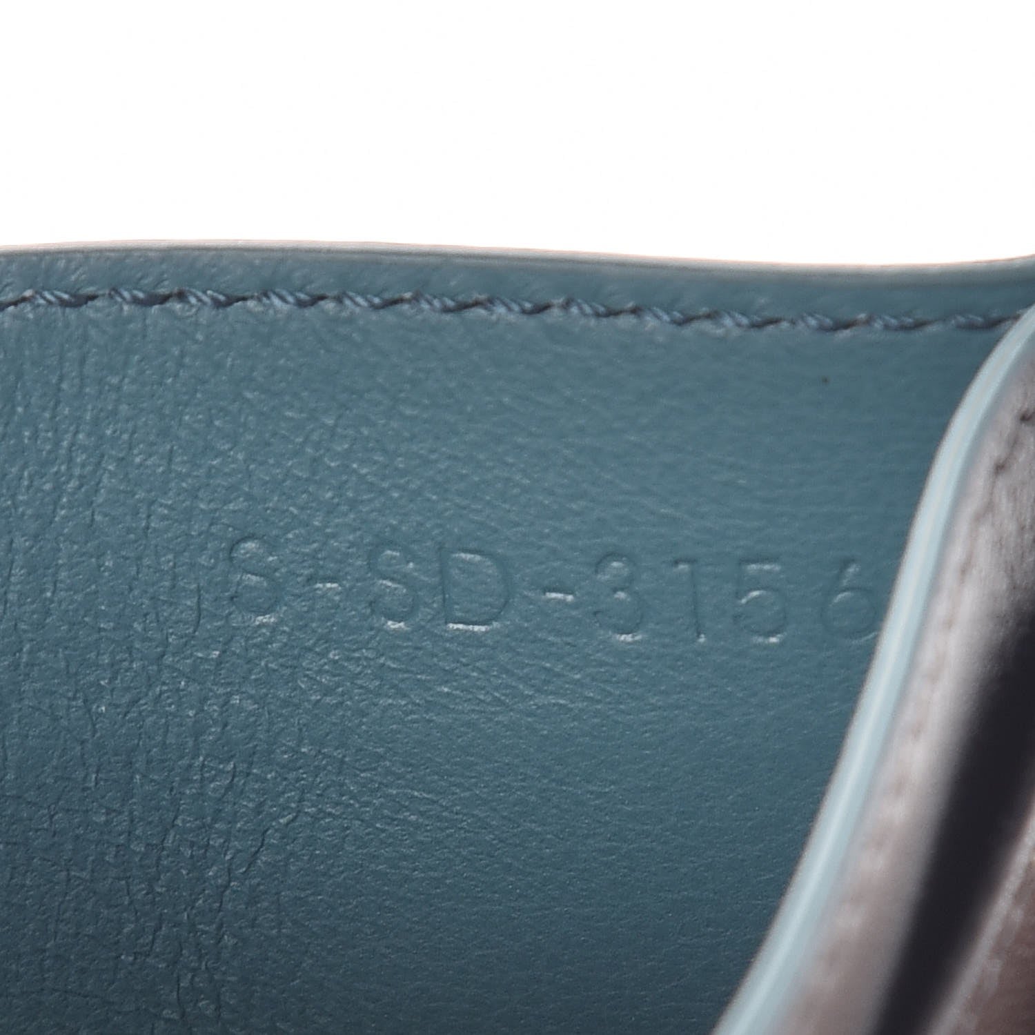Celine Smooth Lambskin Bi-Color Solo Card Holder Orage Black 8 of 9