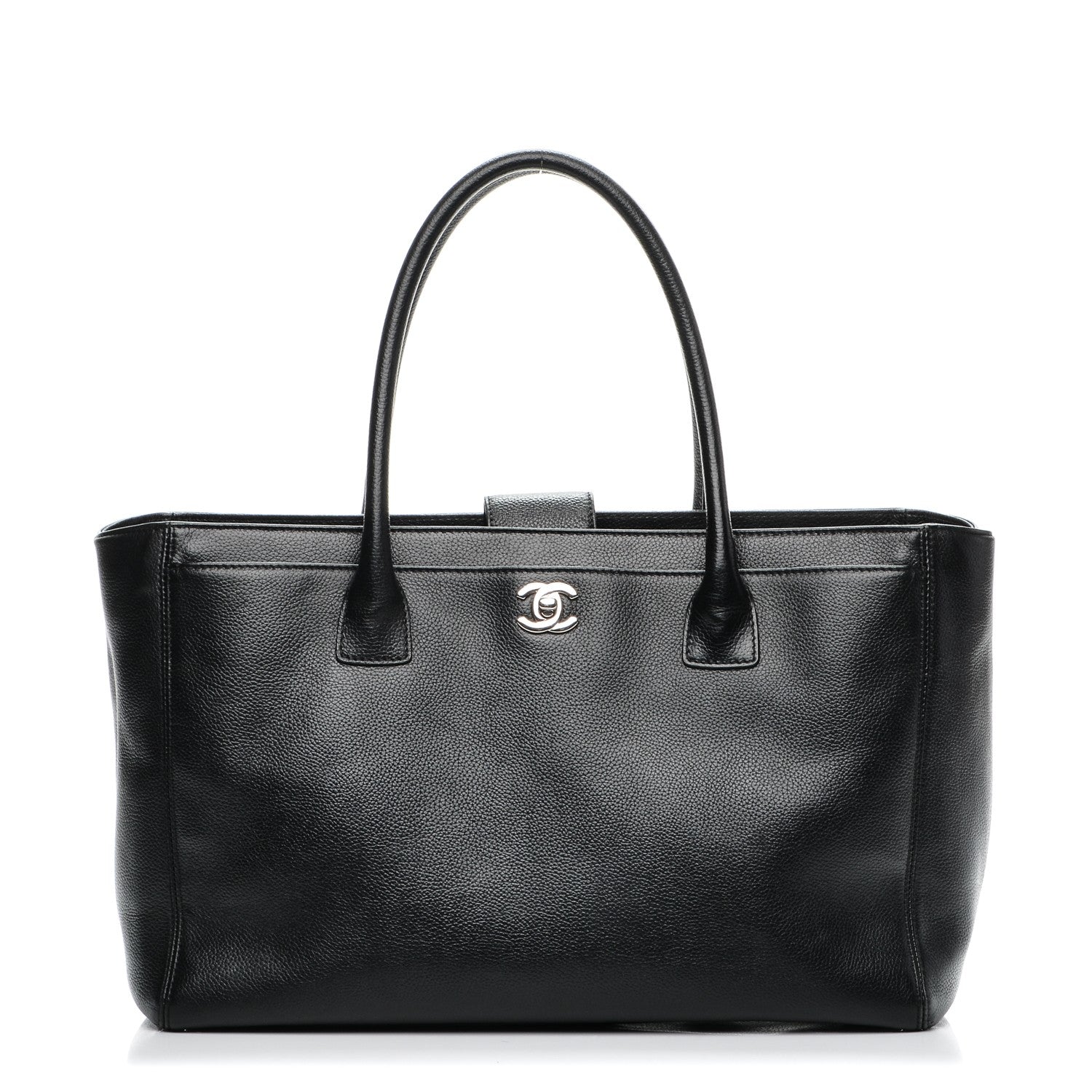 Chanel Calfskin Cerf Executive Shopper Tote Black 1 of 7
