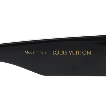 Louis Vuitton Acetate Swarovski Crystal Cyclone Sunglasses Z1578W Black 5 of 9