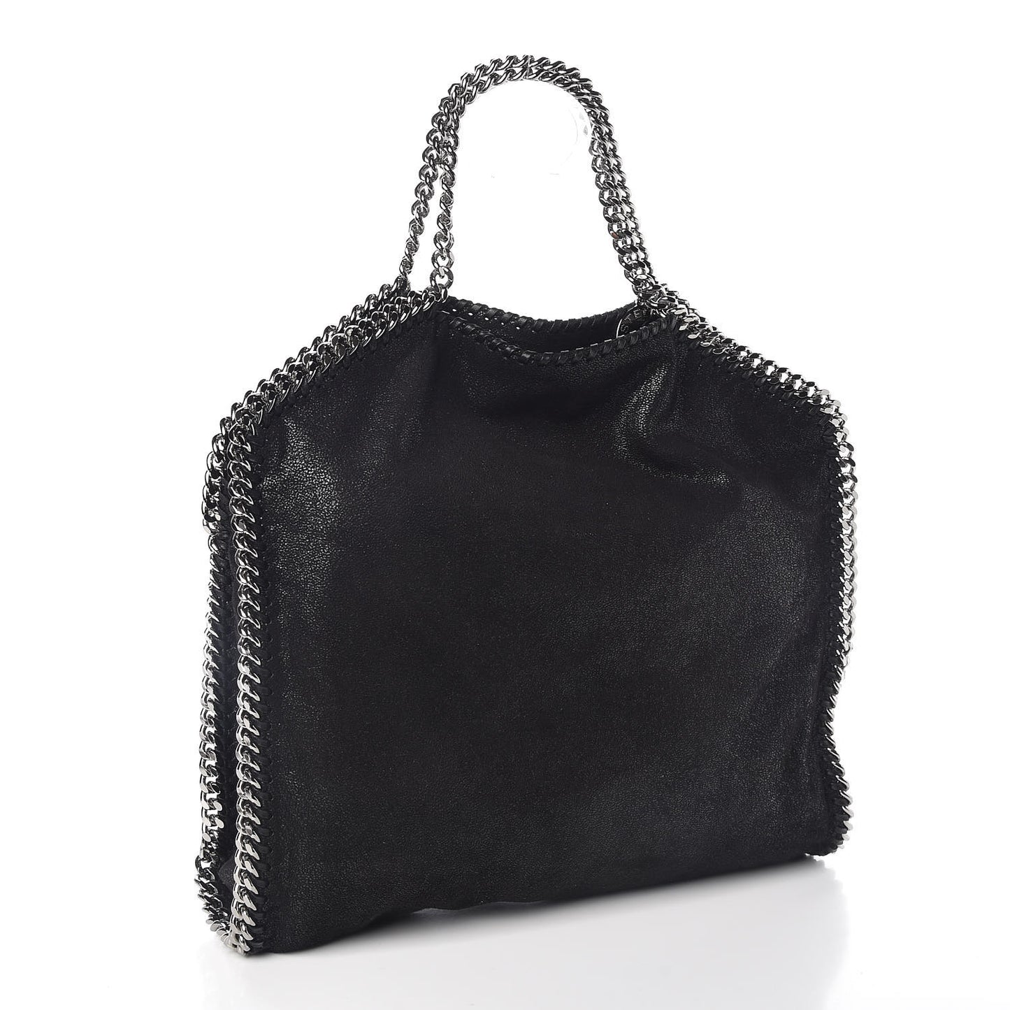 Shaggy Deer Falabella Fold Over Tote Black