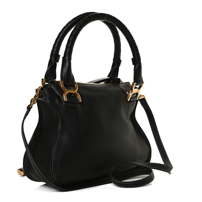 Chloe Calfskin Small Marcie Satchel Black 3 of 14
