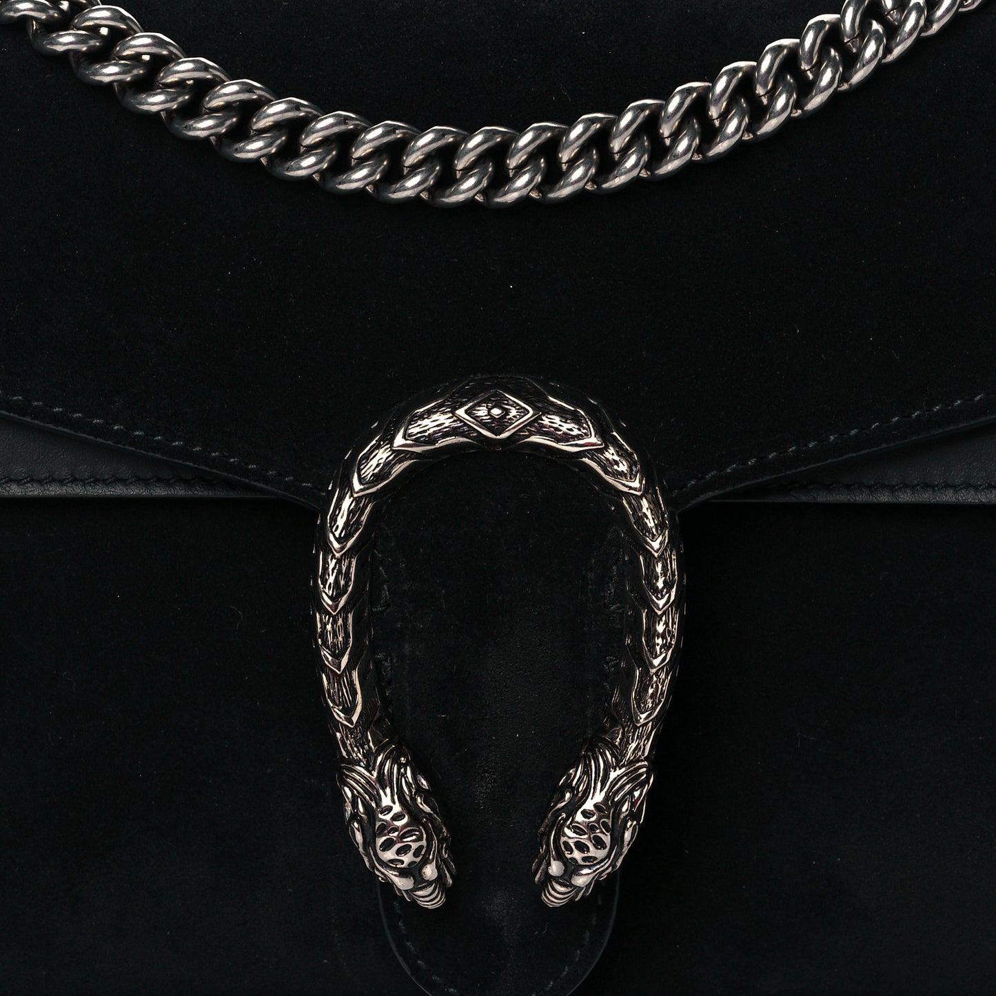 Suede Small Dionysus Shoulder Bag Black