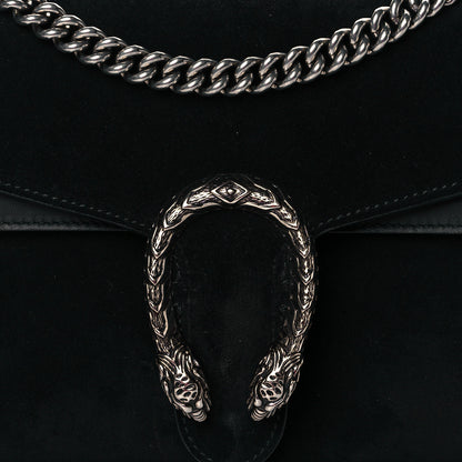 Gucci Suede Small Dionysus Shoulder Bag Black 8 of 10