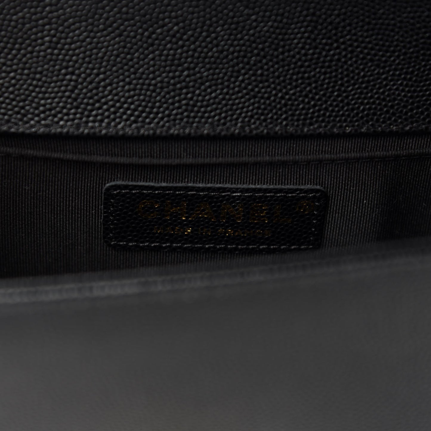Caviar Quilted Small Boy Flap Black