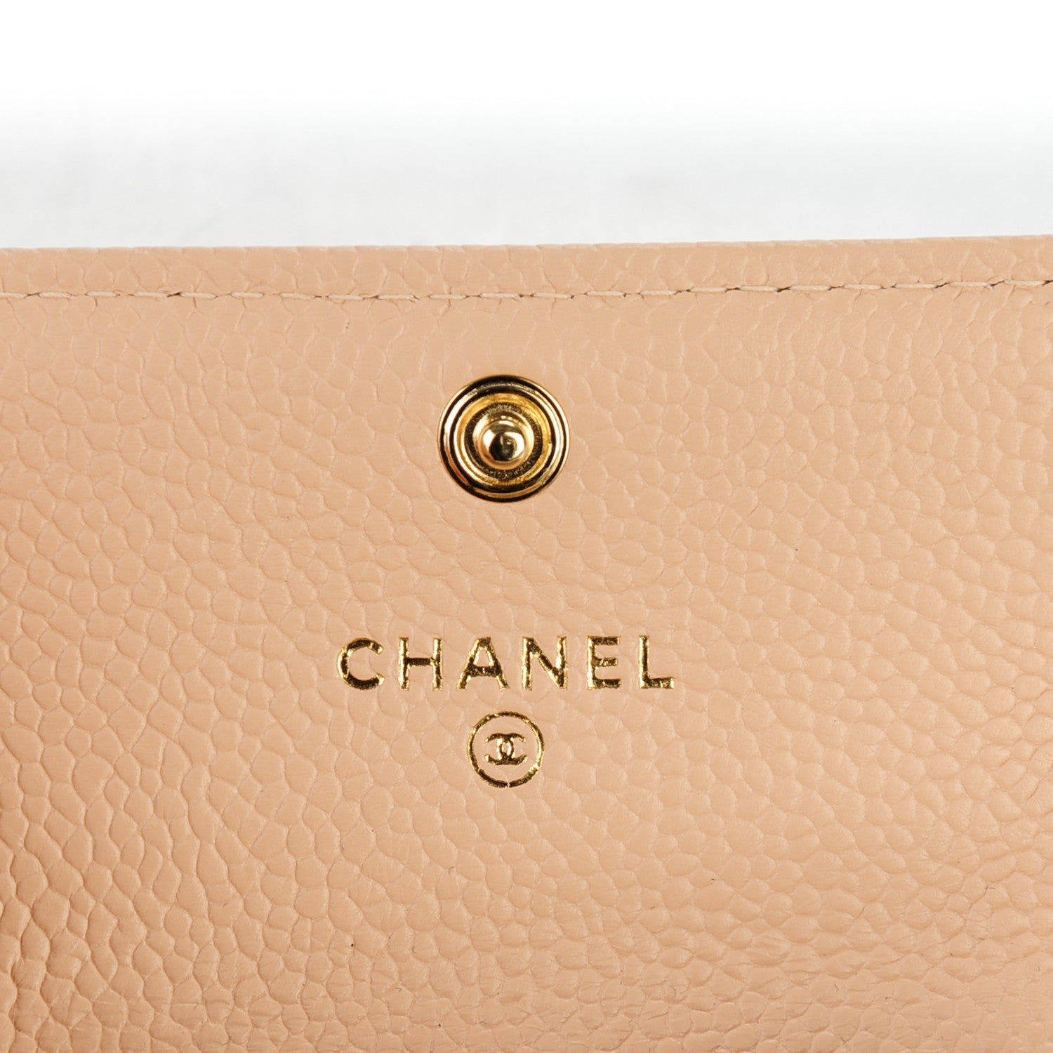 Chanel Caviar Quilted Boy Card Holder Wallet Beige Clair 4 of 7