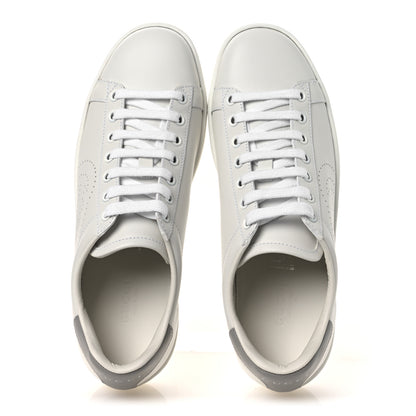 Gucci Calfskin Interlocking G Perforated Womens Ace Sneakers 37 White Grey Sky 2 of 11