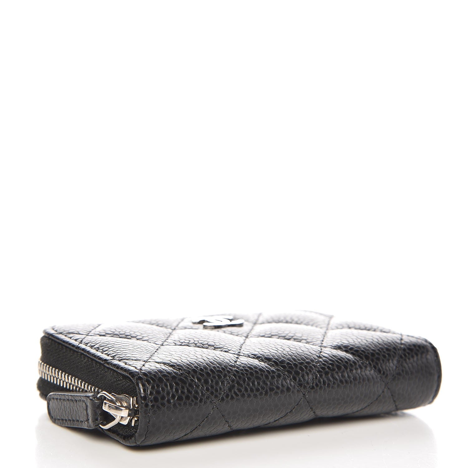 Chanel Caviar Quilted Zip Coin Purse Black 4 of 8