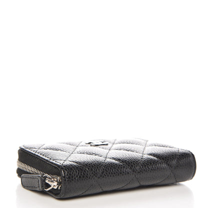 Chanel Caviar Quilted Zip Coin Purse Black 4 of 8
