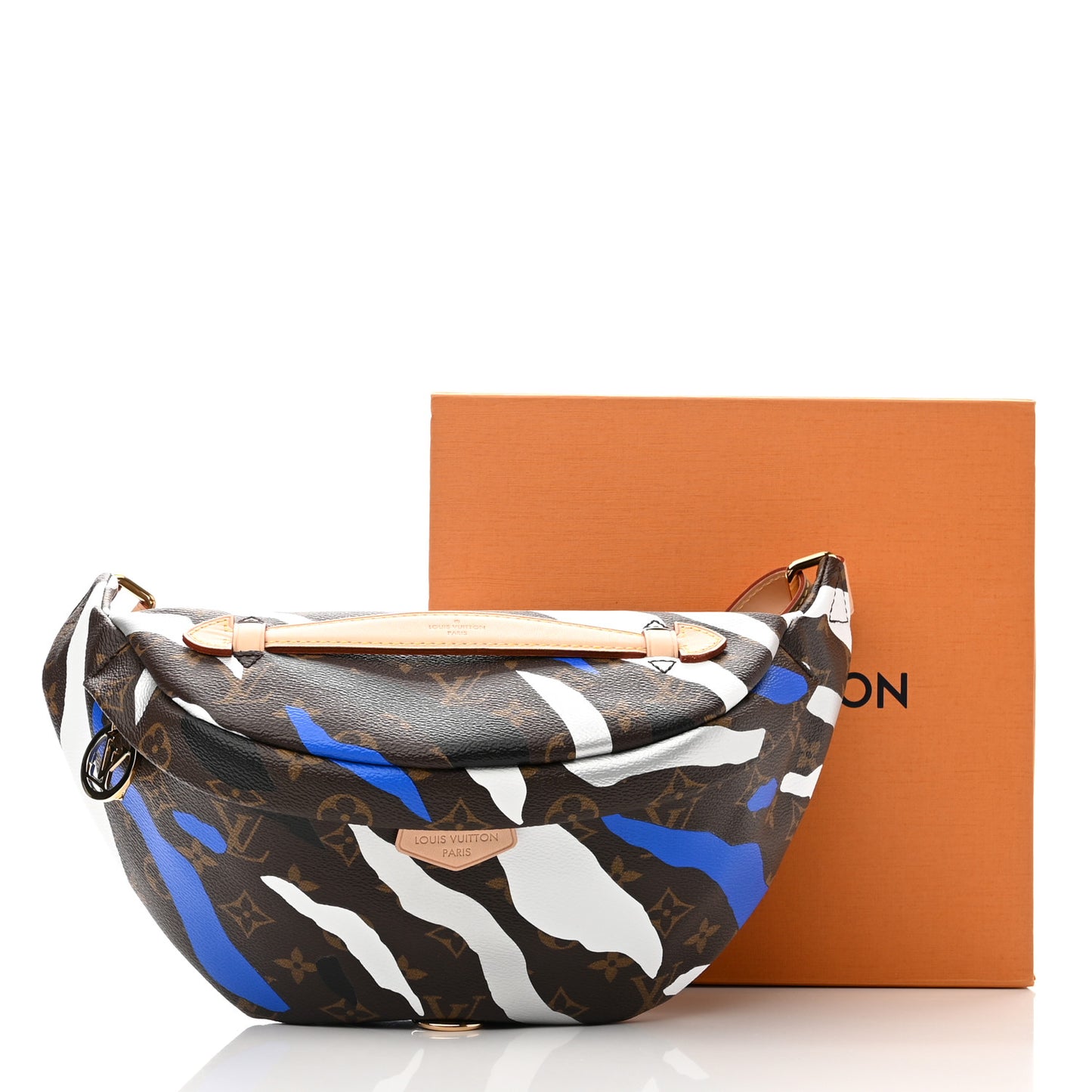 X LOL Monogram Bumbag Blue Silver
