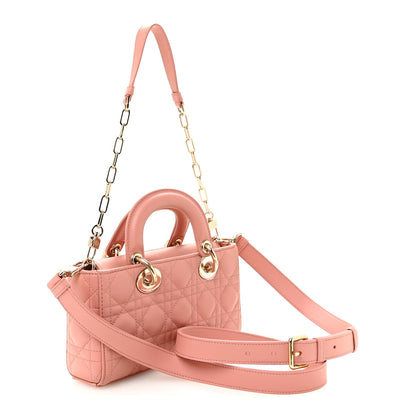 Christian Dior Lambskin Cannage Small Lady D-Joy Light Pink 3 of 9
