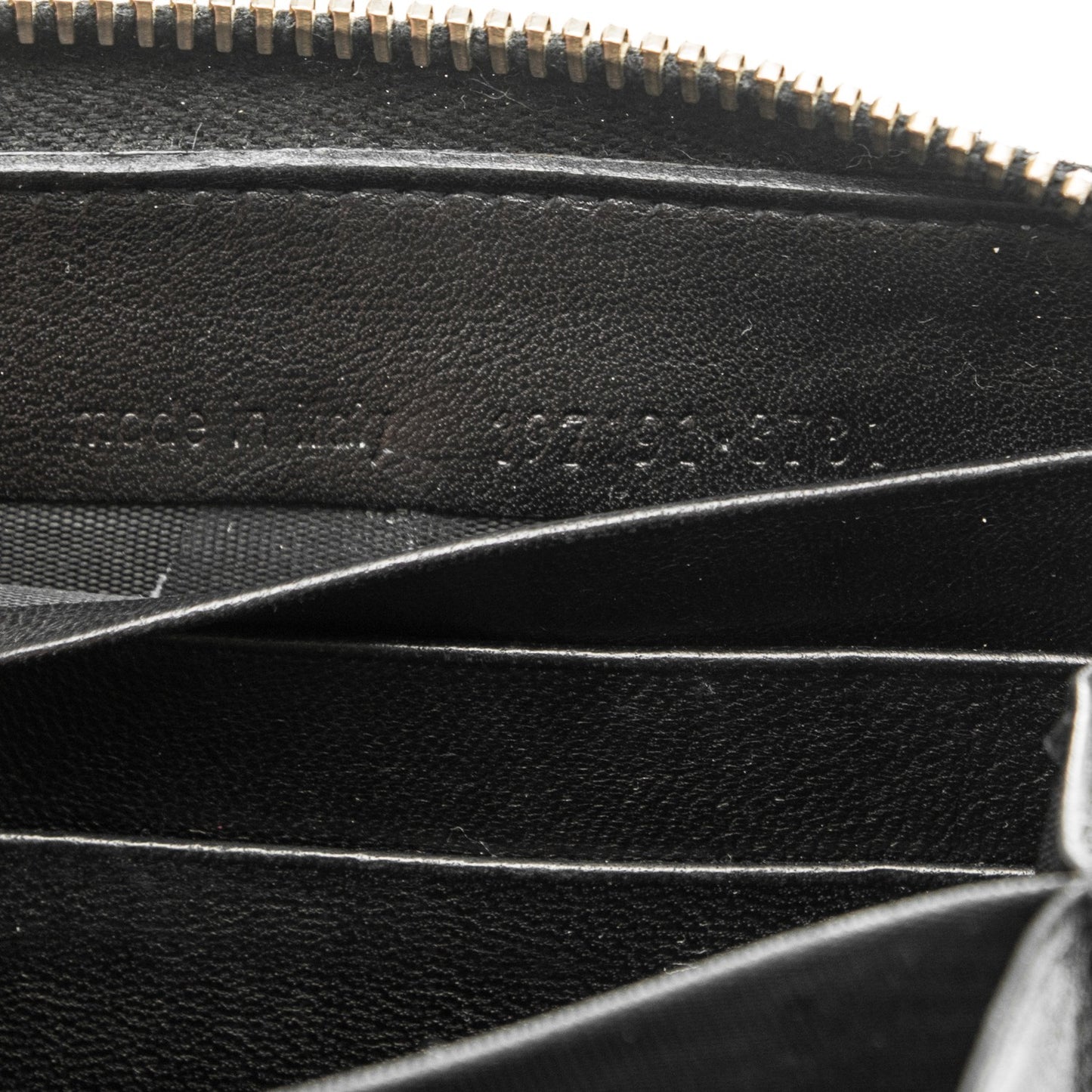 Patent Y Mail Zip Around Wallet Black