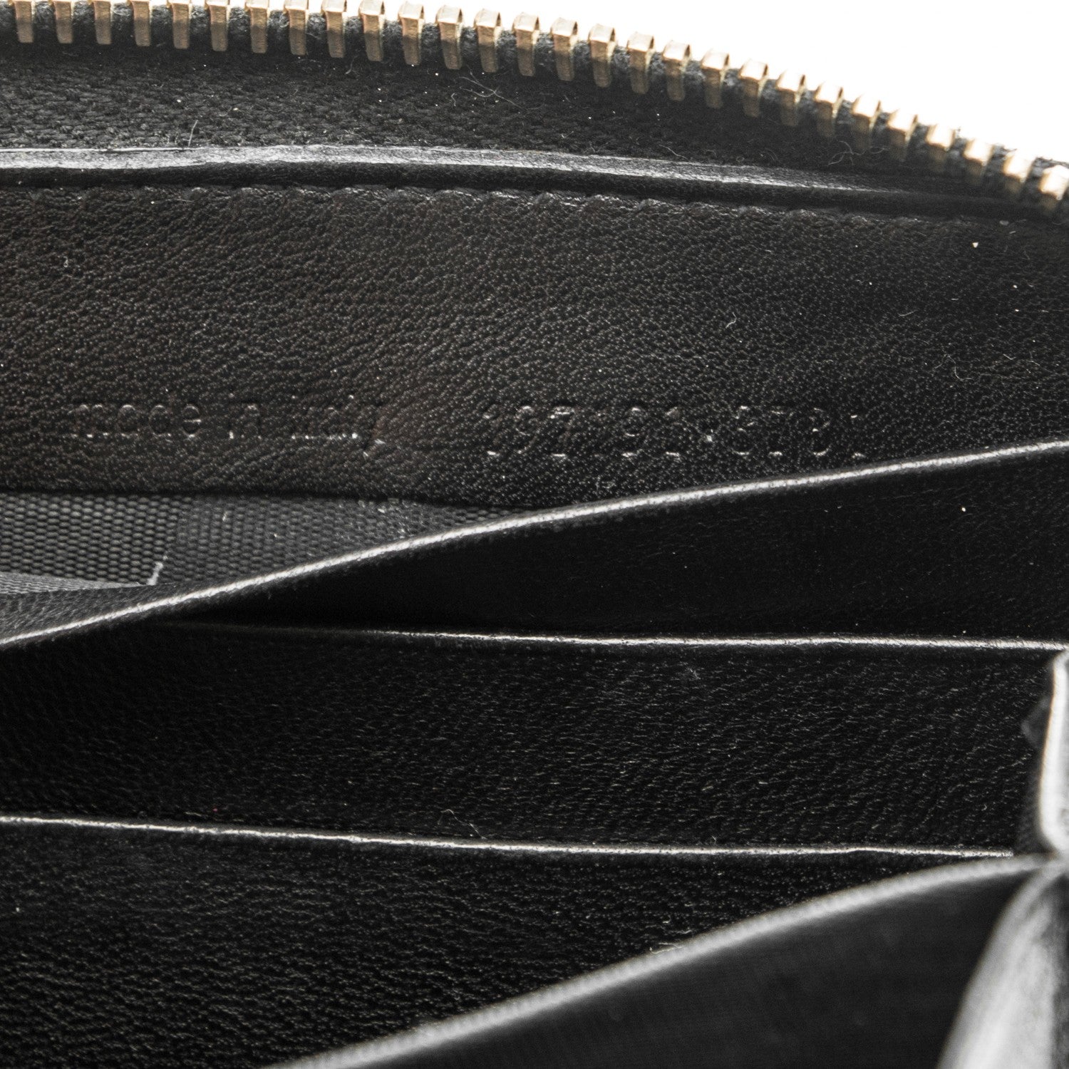 Saint Laurent Patent Y Mail Zip Around Wallet Black 7 of 7