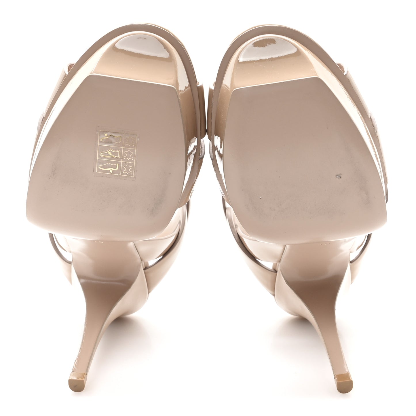 Patent Tribute 75 Platform Sandals 40 Nude
