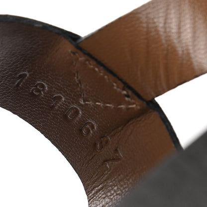 Hermes Calfskin Sandals 37 Black 8 of 8