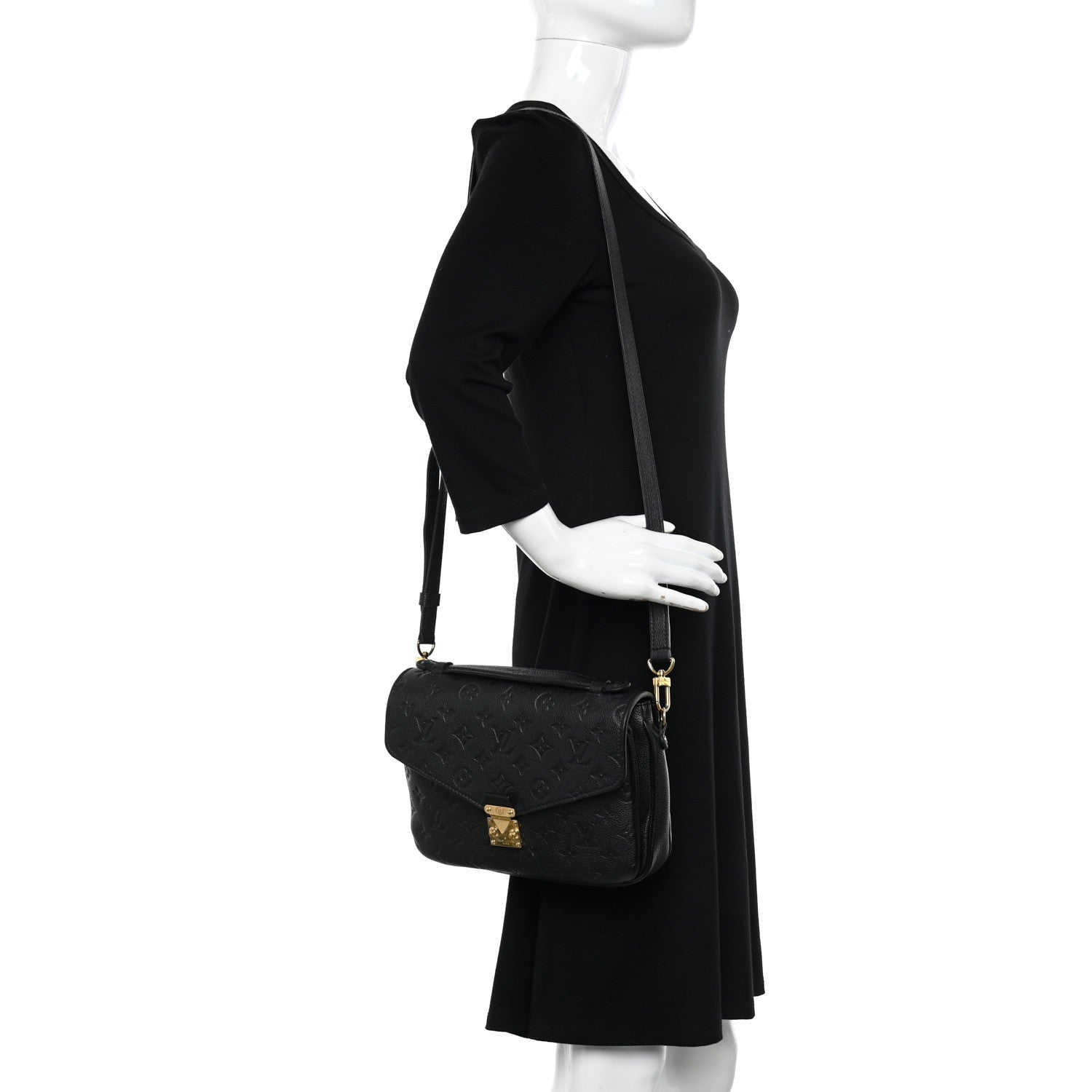 Louis Vuitton Empreinte Pochette Metis Black 2 of 11
