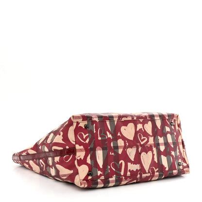 Burberry Nova Check Heart Tote Red 4 of 16