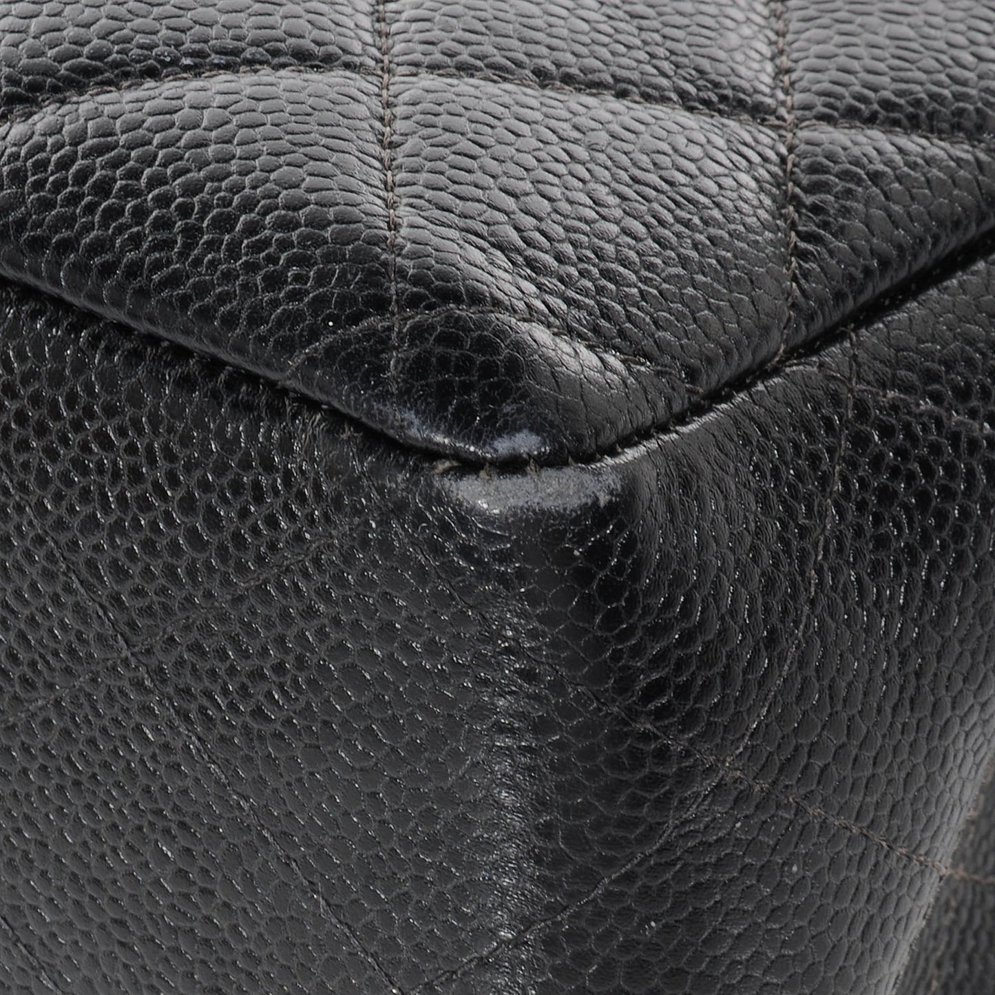 Caviar Jumbo Single Flap Black