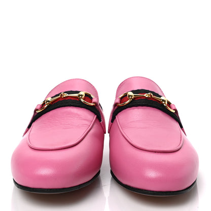 Gucci Malaga Kid Web Womens Princetown Slippers 35.5 Pink Tropical Flower 2 of 8