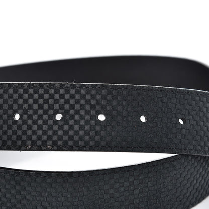 Louis Vuitton Suede Calfskin Mini Damier 40mm LV Initiales Belt 100 40 Black 5 of 6