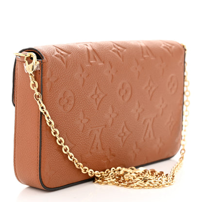 Louis Vuitton Empreinte Pochette Felicie Chain Wallet Cognac 4 of 11
