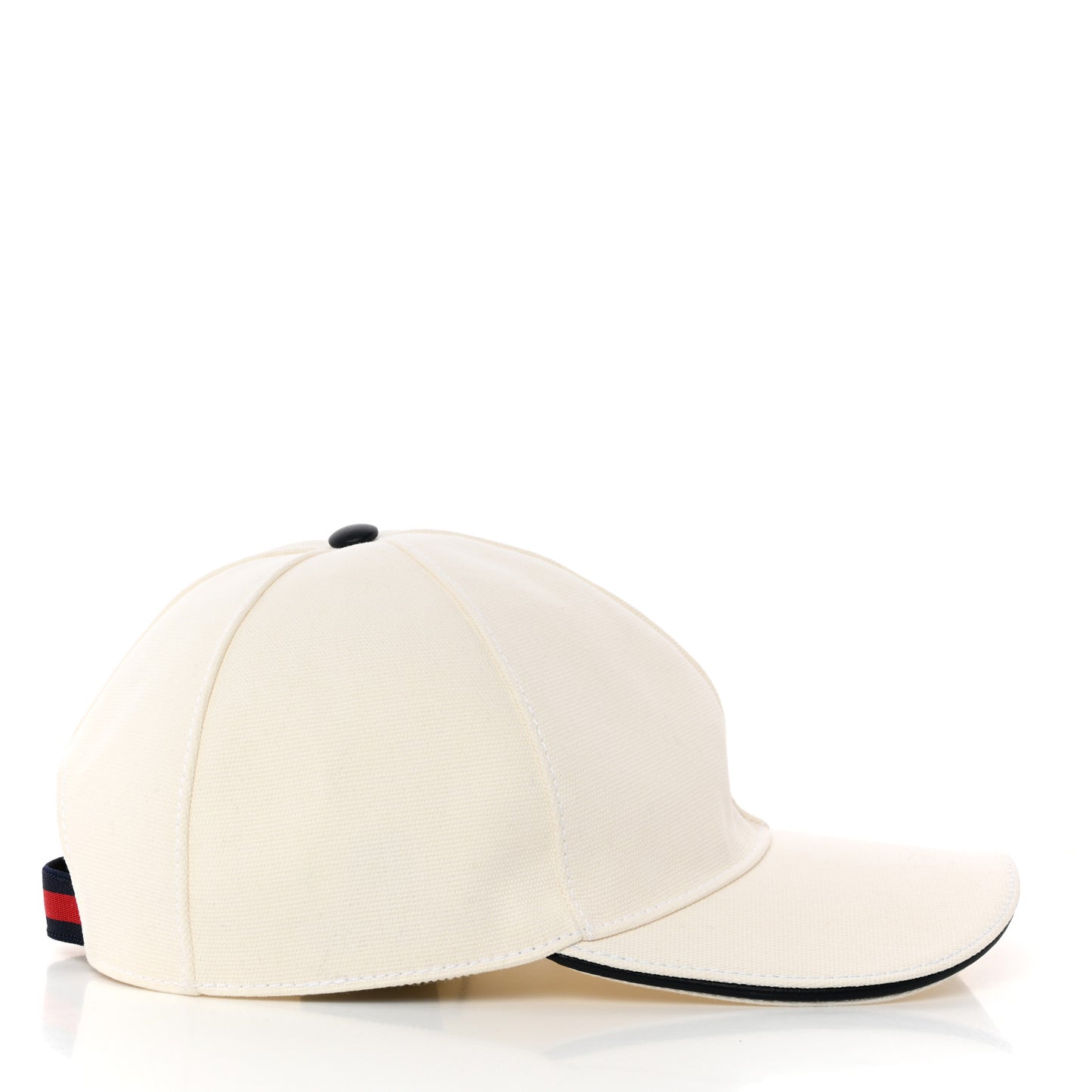 Canvas Web Baseball Hat L White