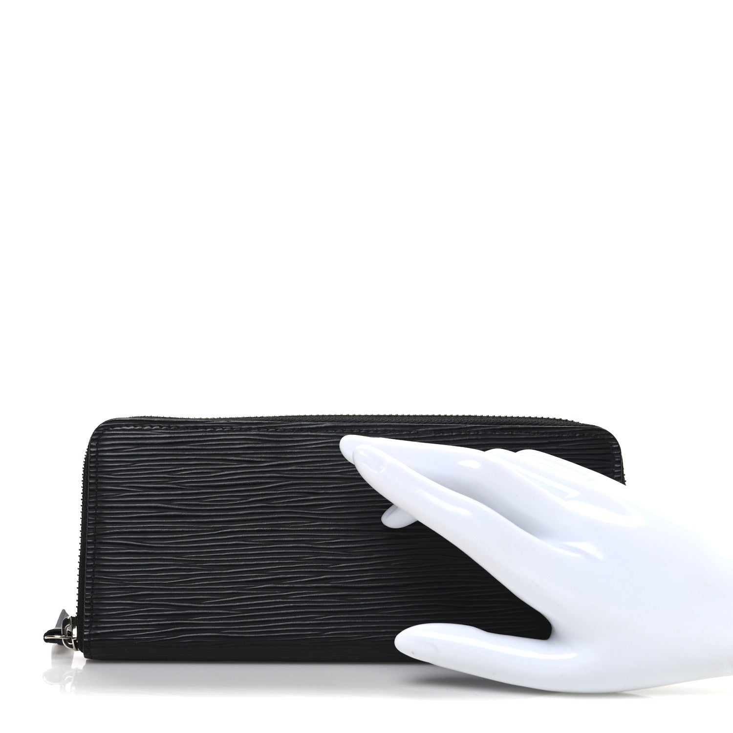 Louis Vuitton Epi Clemence Wallet Black 2 of 8