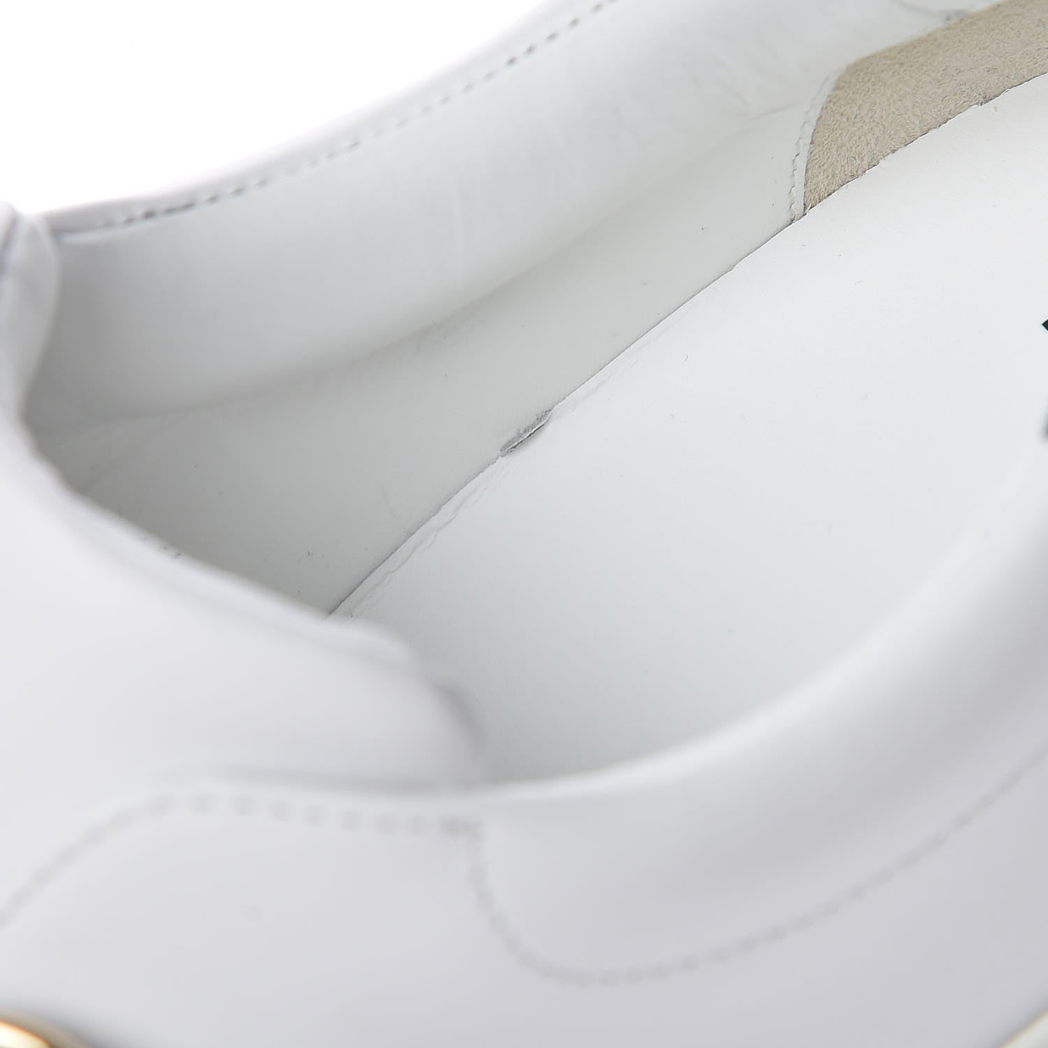 Fendi Vitello FF Embossed Womens Slip On Sneakers 36.5 Ultra White Maya Black 8 of 9