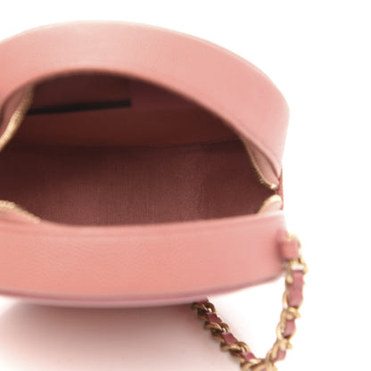Chanel Caviar Quilted Round Filigree Crossbody Pink 5 of 11