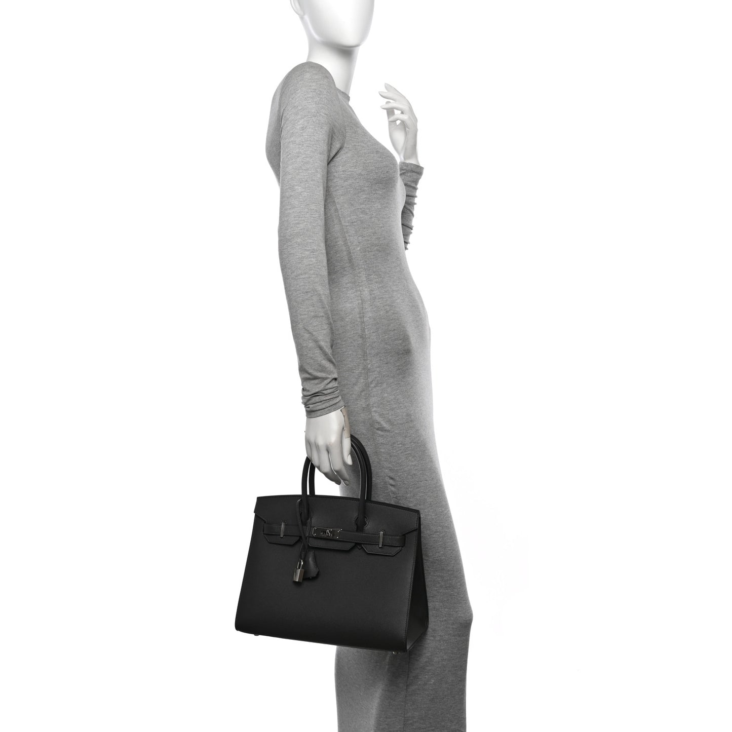Madame Calfskin Birkin Sellier 30 Graphite