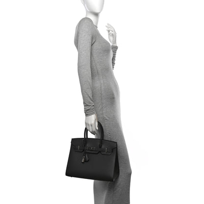 Hermes Madame Calfskin Birkin Sellier 30 Graphite 2 of 10