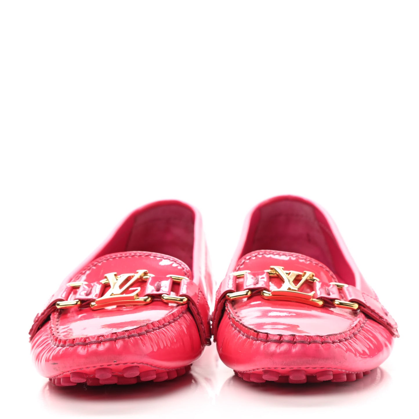 Patent Calfskin Oxford Loafers 39.5 Rose Indien
