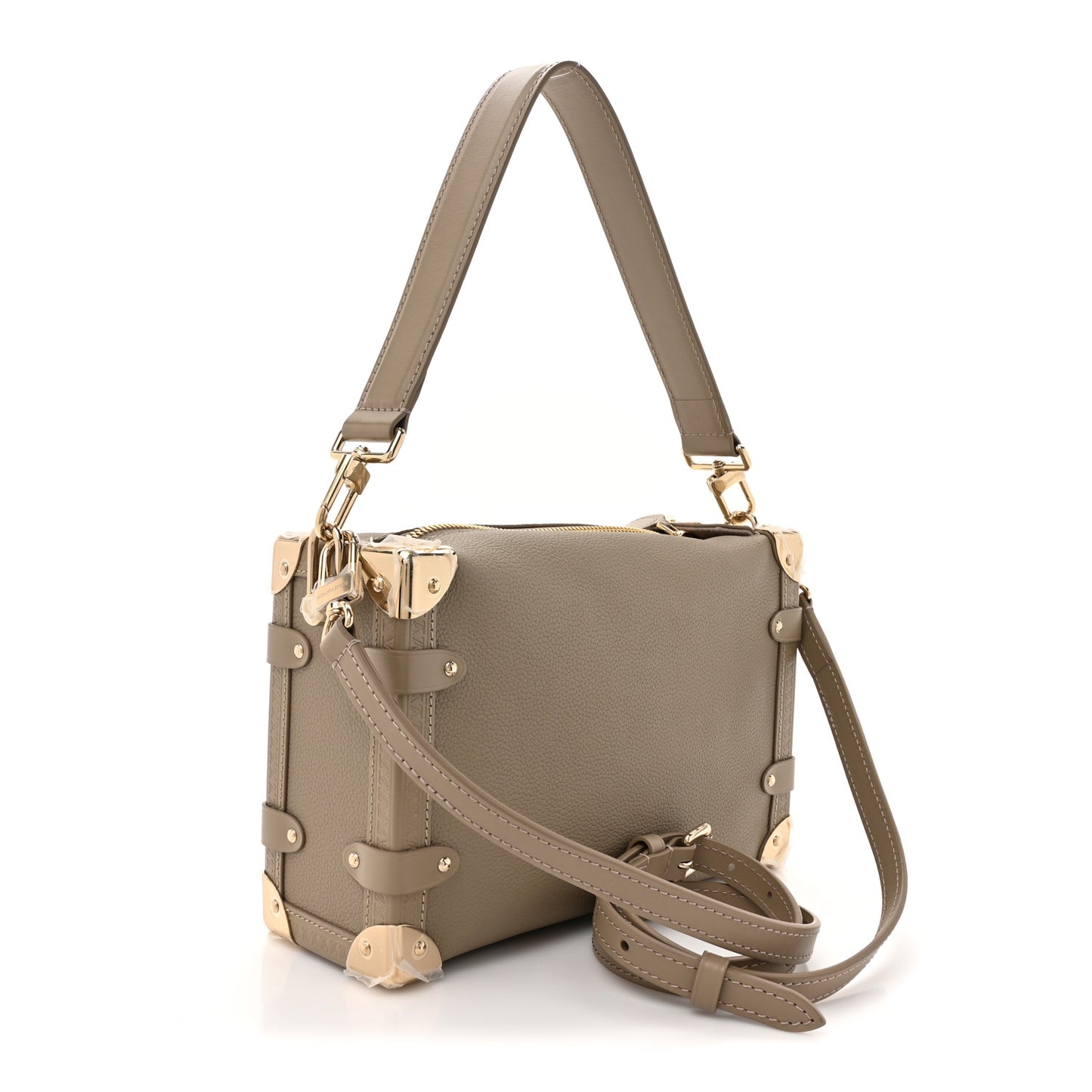 Calfskin Side Trunk MM Taupe