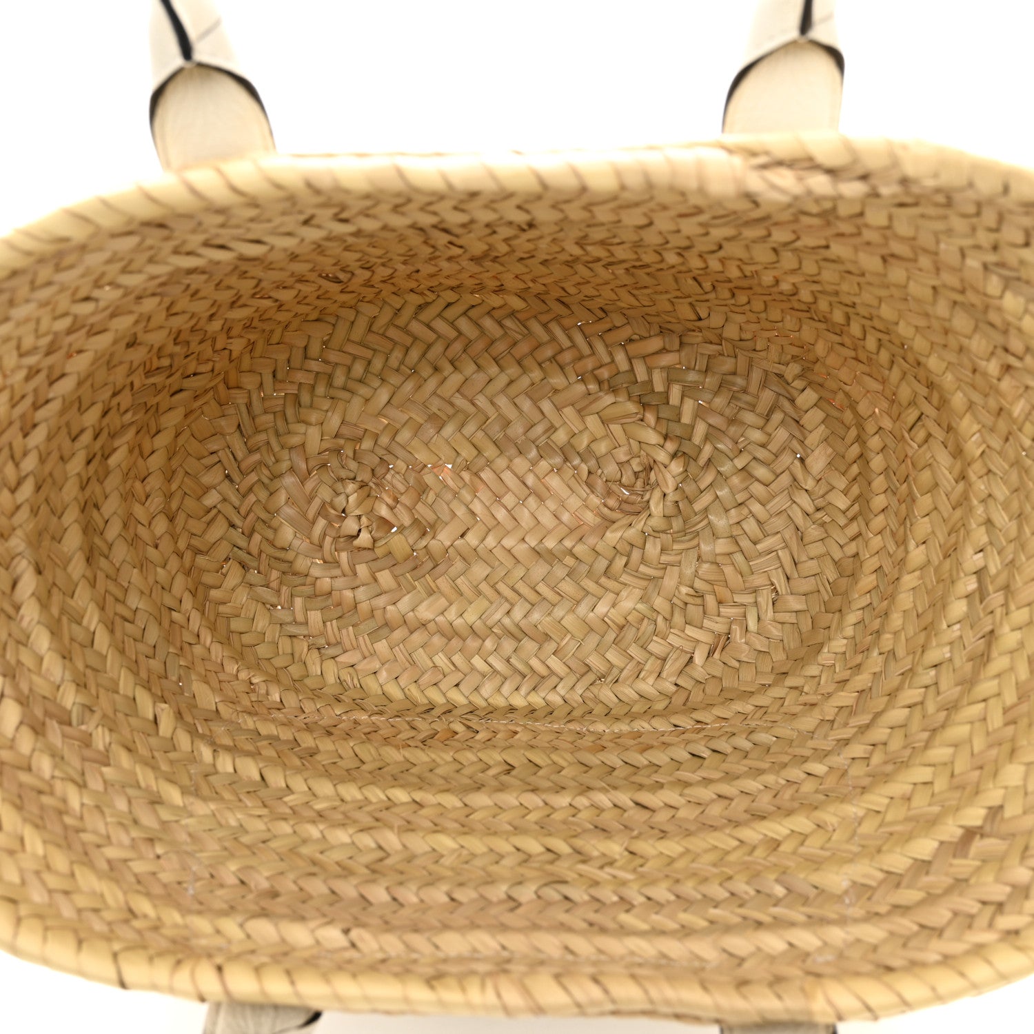 Chloe Raffia Grain Calfskin Medium Marcie Basket White 6 of 8