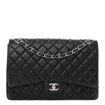 Chanel Lambskin Quilted Maxi Single Flap Black 1 of 13