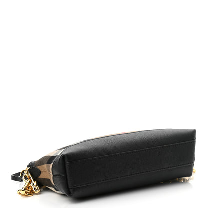 Burberry Derby House Check Abingdon Convertible Clutch Black 4 of 12