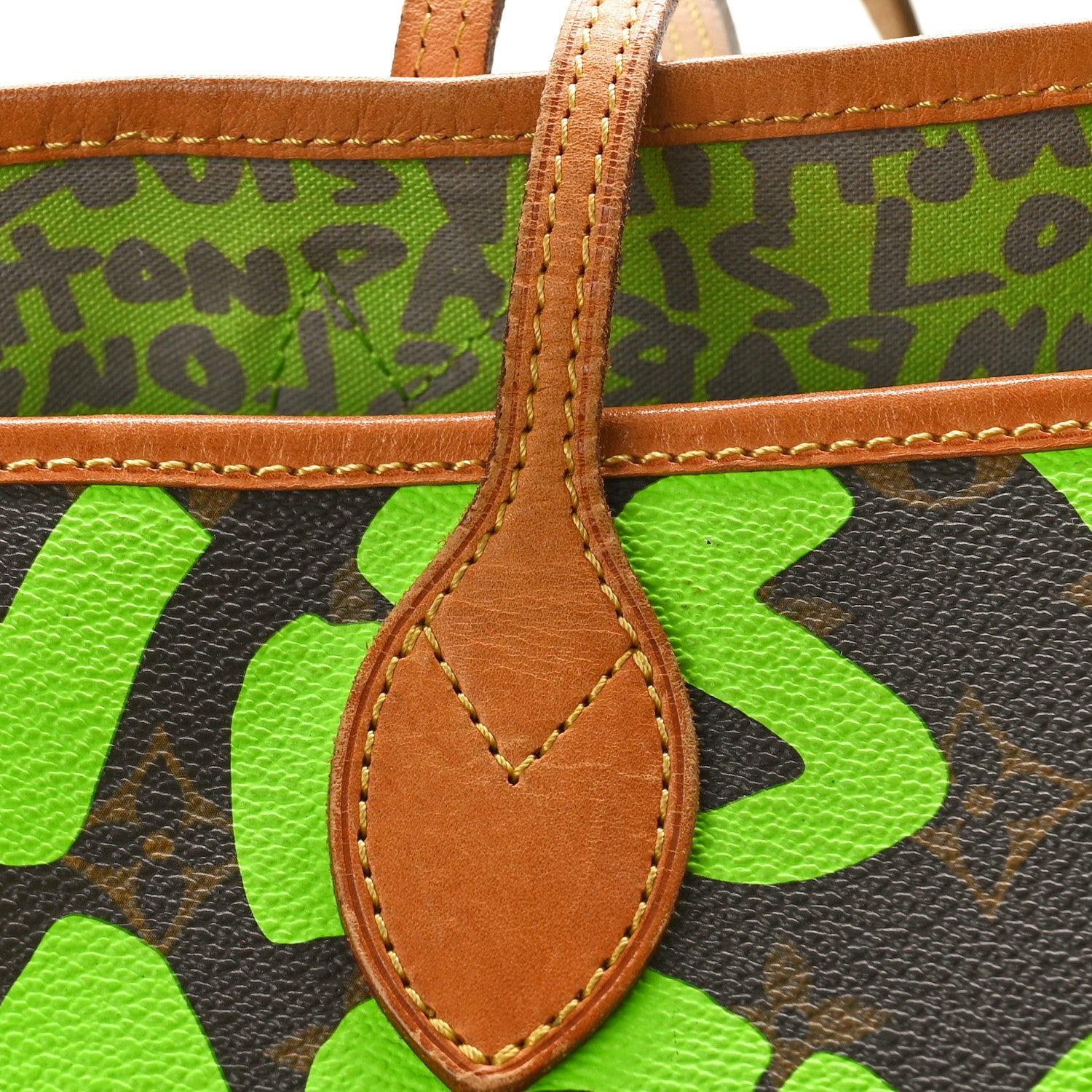Louis Vuitton Monogram Graffiti Neverfull GM Green 12 of 12