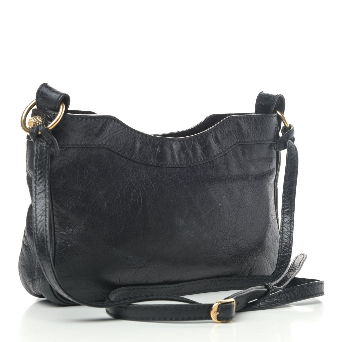 Agneau Giant 12 Gold Hardware Hip Black