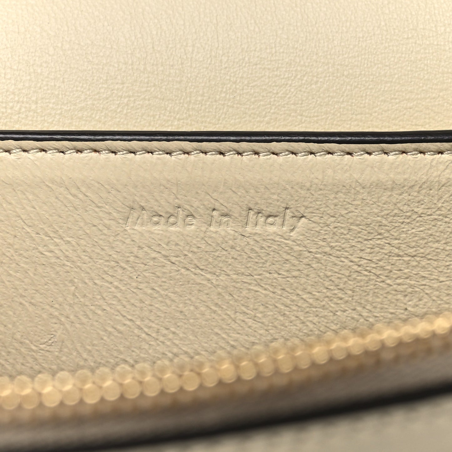 Shiny Smooth Calfskin Medium Frame Shoulder Bag Chalk Mastic