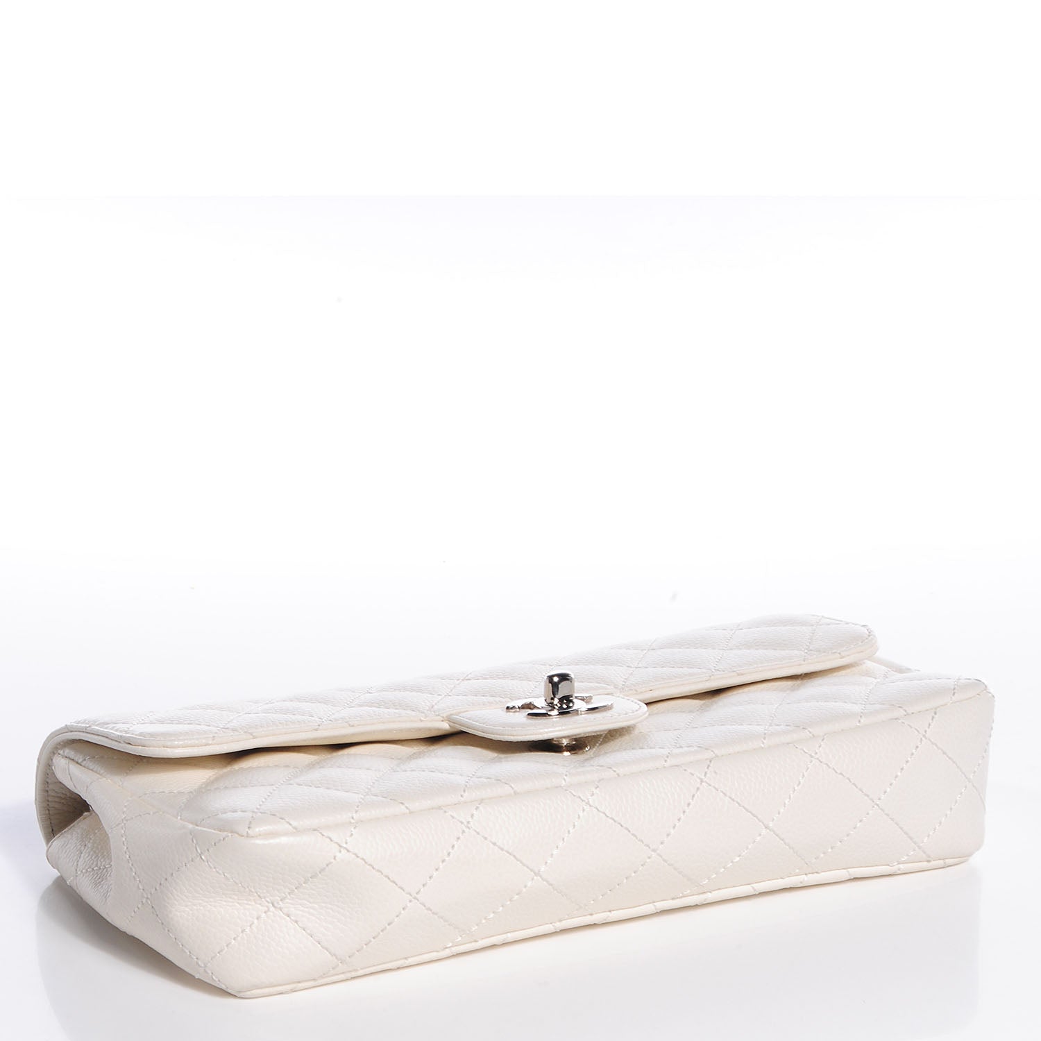 Chanel Caviar East West Flap White 4 of 8