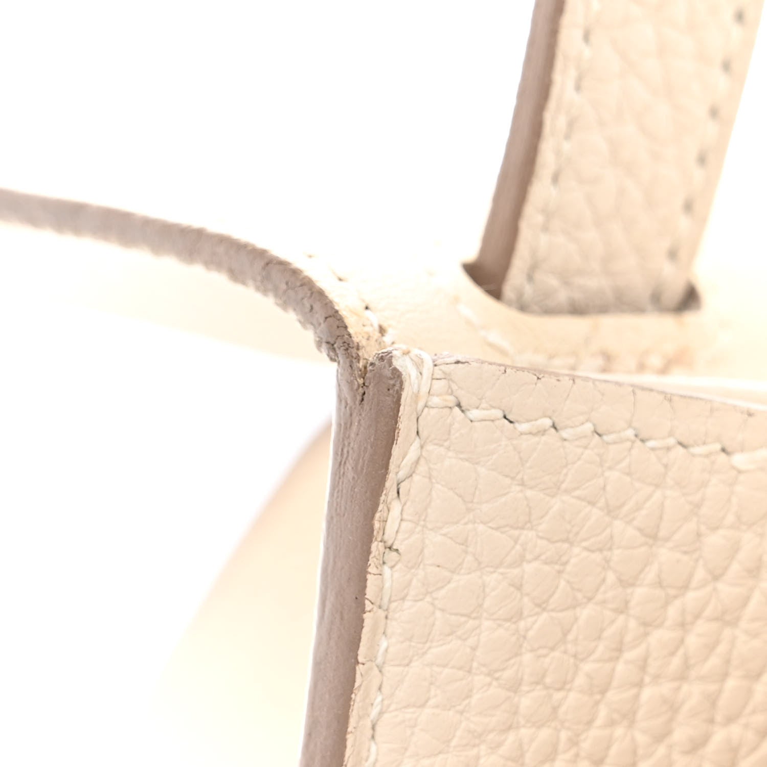 Hermes Taurillon Clemence Halzan 31 GM Craie 18 of 19