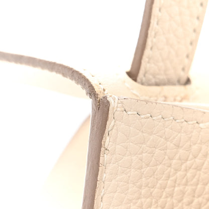 Hermes Taurillon Clemence Halzan 31 GM Craie 18 of 19