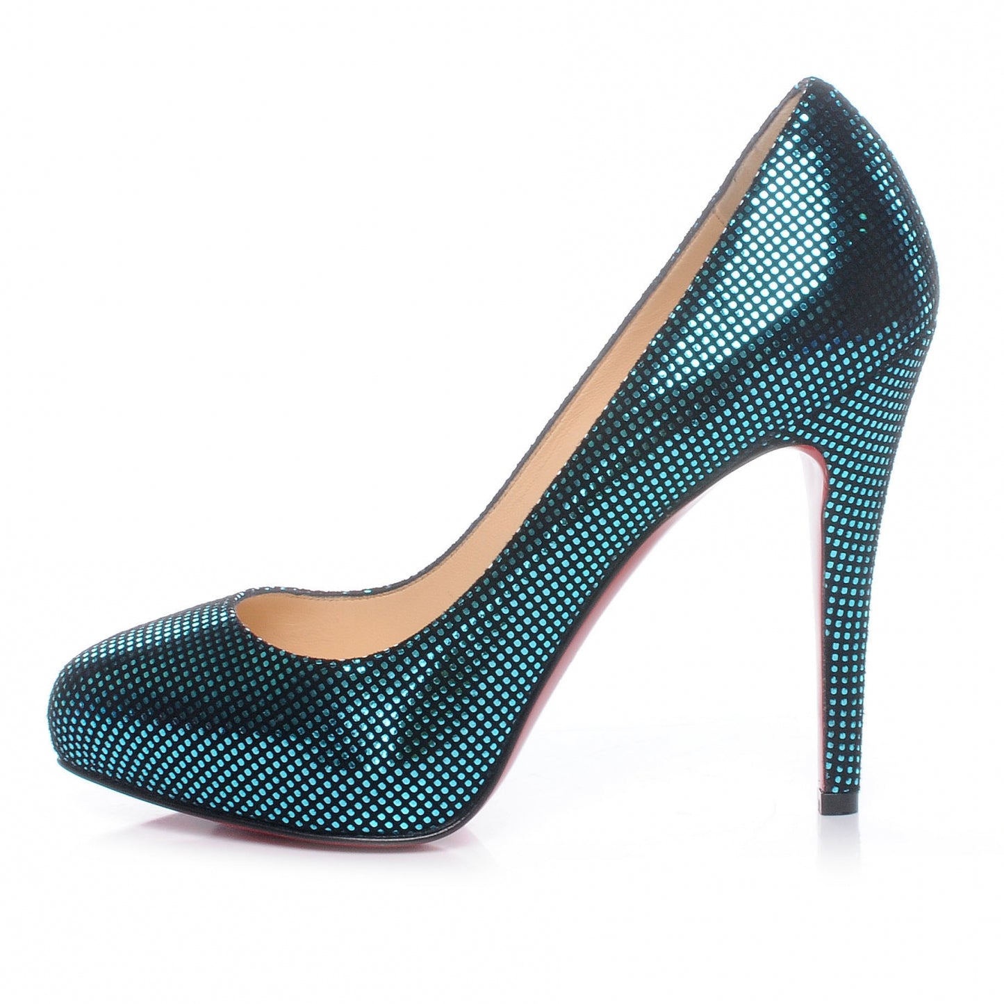 Suede Square Metal Declic 120 Pumps 36.5