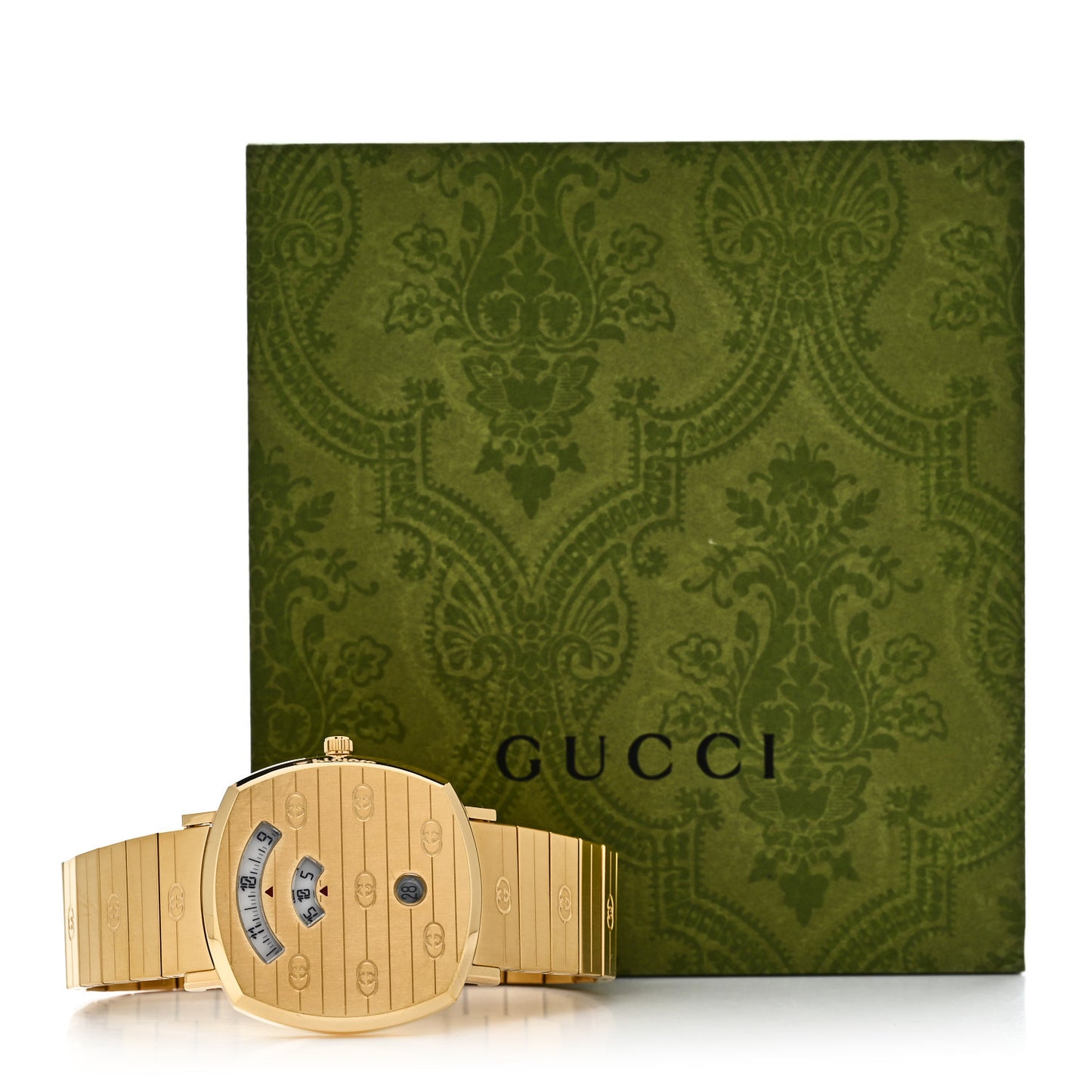 Stainless Steel 38mm Grip Quartz Watch Gold