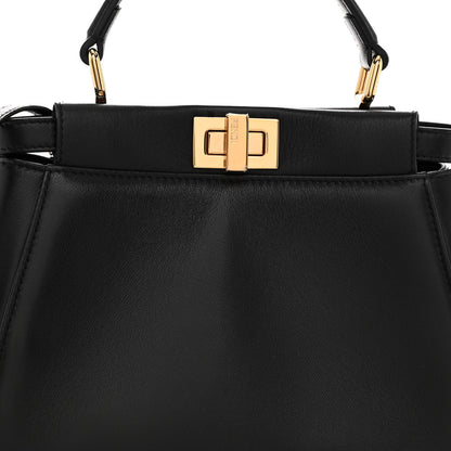 Fendi Nappa Mini Peekaboo Iconic Satchel Black 8 of 10