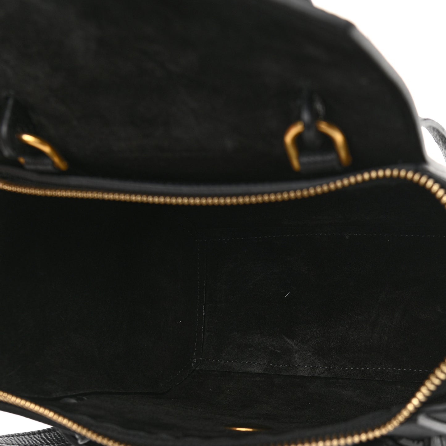 Grained Calfskin Nano Belt Bag Black