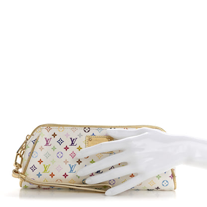 Louis Vuitton Monogram Multicolor Kate Clutch White 2 of 12