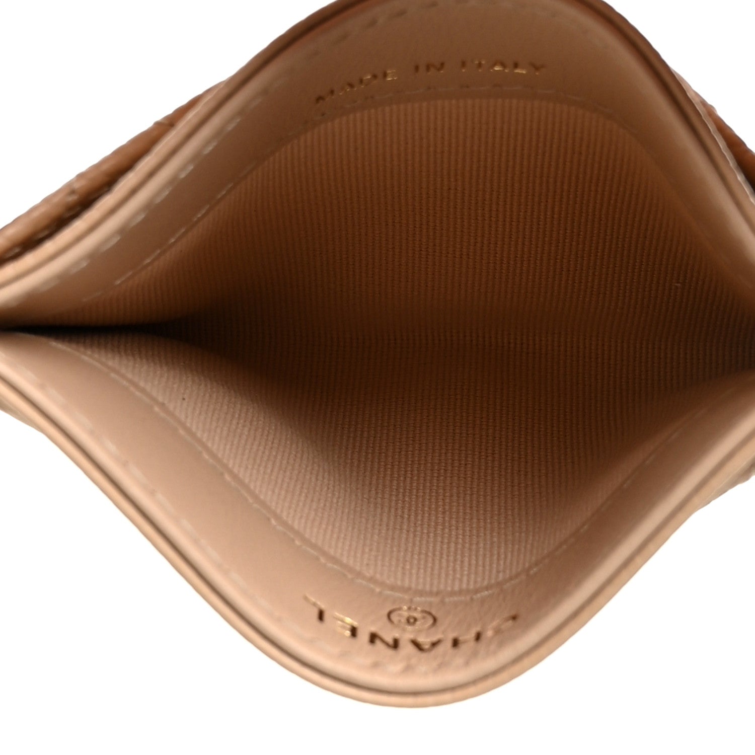 Chanel Caviar Quilted Card Holder Beige 5 of 11